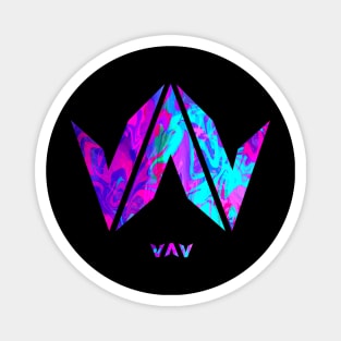 VAV Logo Purple Abstract Magnet